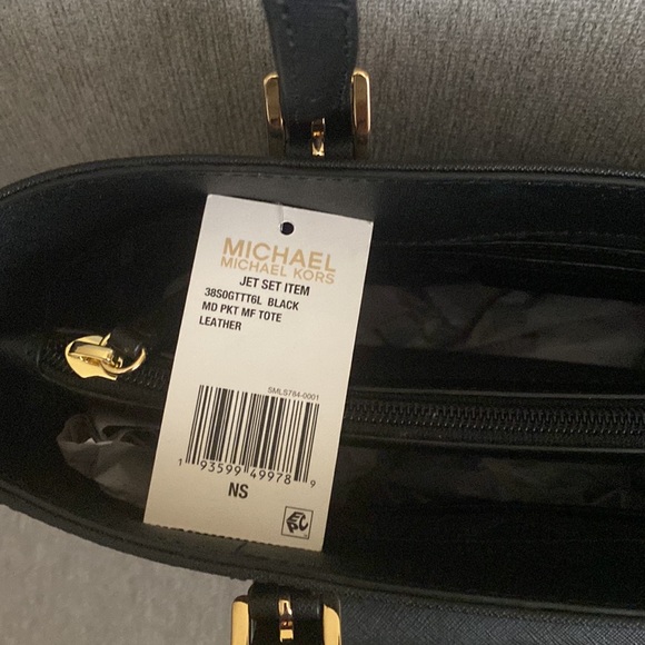 Michael Kors MD PKT MF TOTE BLACK - NEW - Picture 5 of 8